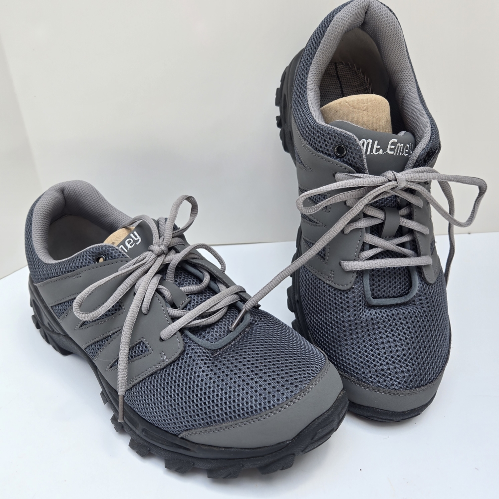 Apis Mt. Emey 9704 Men's Orthopedic Shoe Size 12 D Grey Added Depth NO INSOLES